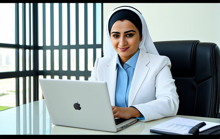 Empowered Businesswoman**
"A successful Arab businesswoman in a modern, fully-clothed business suit, working on a laptop in a bright, contemporary office in Dubai. The scene includes subtle Arabic design elements. Appropriate attire, professional setting, safe for work, perfect anatomy, natural proportions, family-friendly, high-quality, professional photography."
**