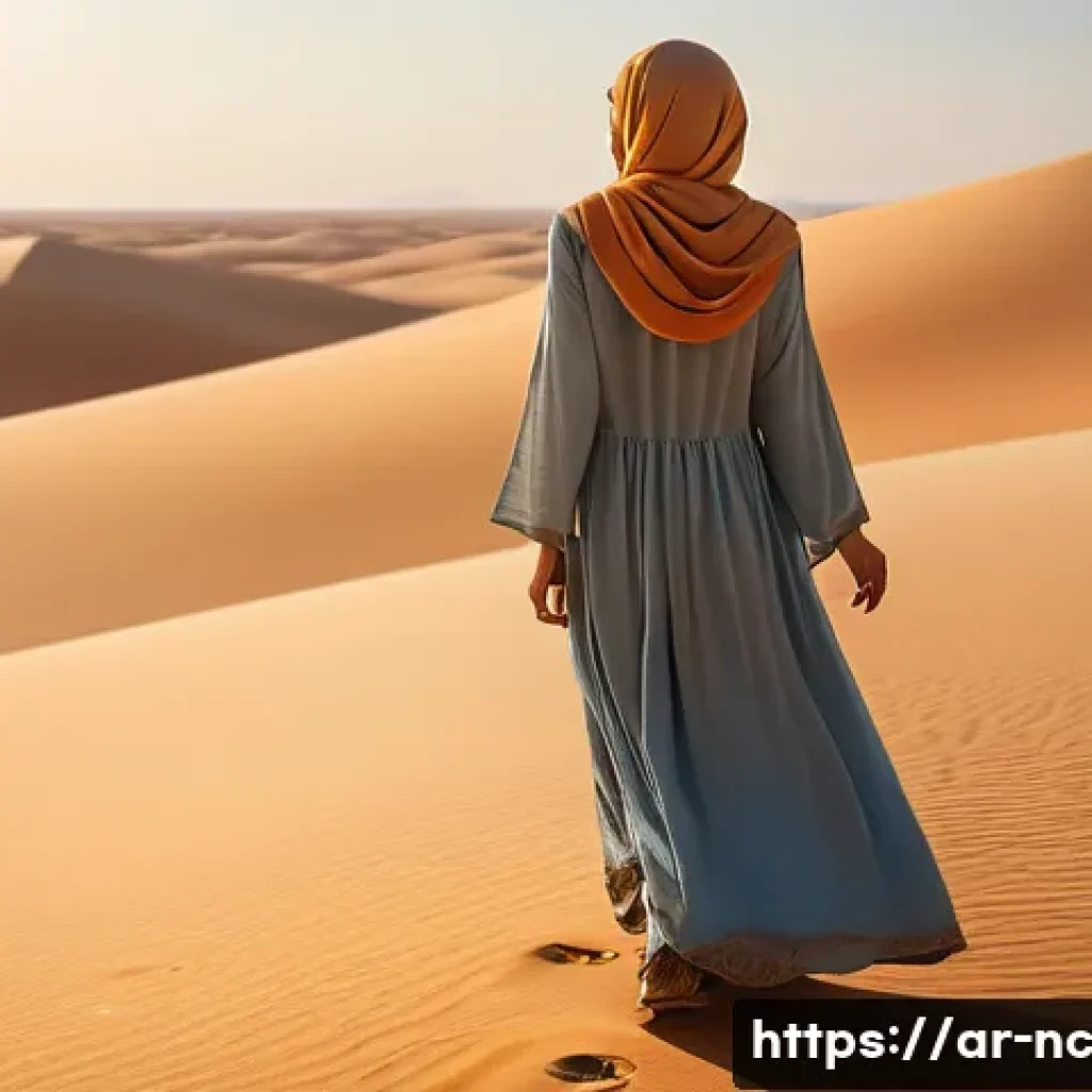 내적 동기를 기반으로 한 커리어 전환 전략 - **Image Prompt: "The Inner Compass"**
    A serene, thoughtful young Arab woman stands in a vast, su...