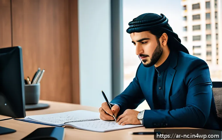 내적 동기를 통해 리더십 개발하기 - A professional Middle Eastern man in his 30s, dressed in smart casual attire, sitting confidently at...